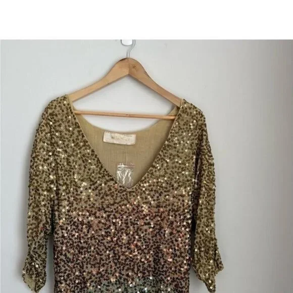Jen’s Pirate X Booty Free People Sequin Dress Blogger Favorite Small Ombre Shine